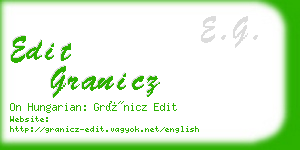 edit granicz business card